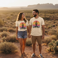Couple - Cactus Sunset Vintage T-Shirt